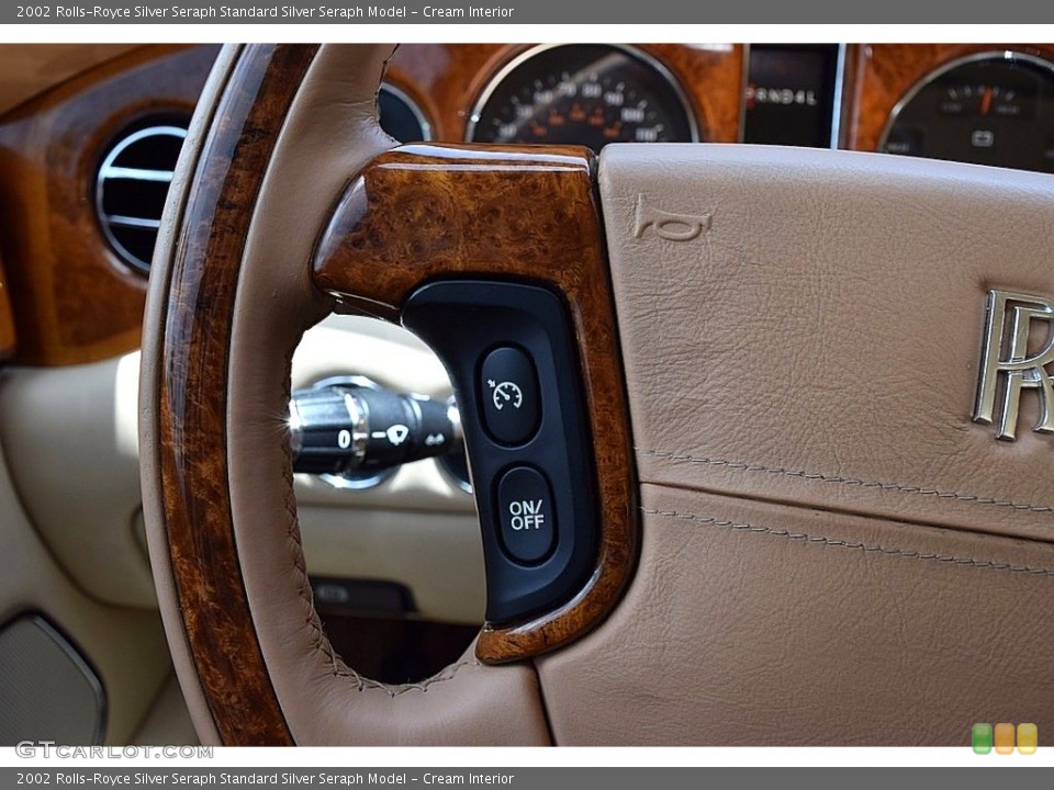 Cream Interior Steering Wheel for the 2002 Rolls-Royce Silver Seraph  #121811212