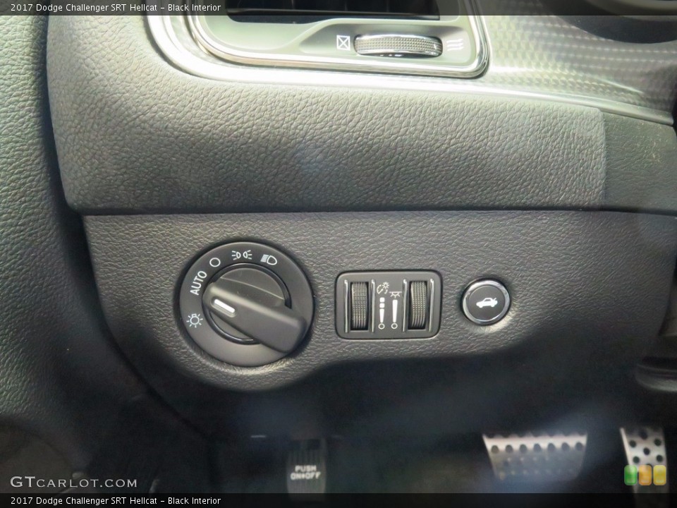 Black Interior Controls for the 2017 Dodge Challenger SRT Hellcat #121811669