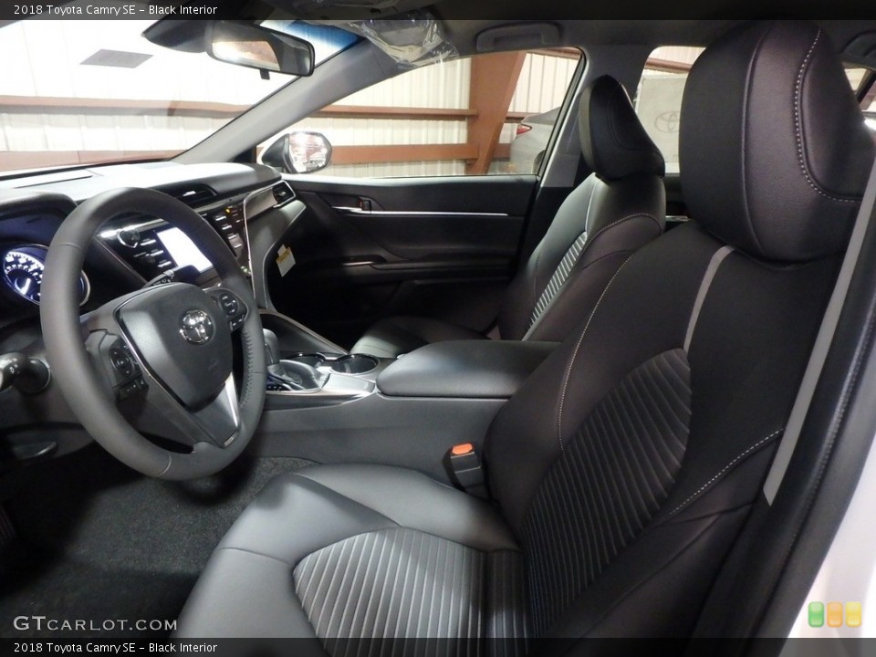 Black Interior Front Seat for the 2018 Toyota Camry SE #121812307