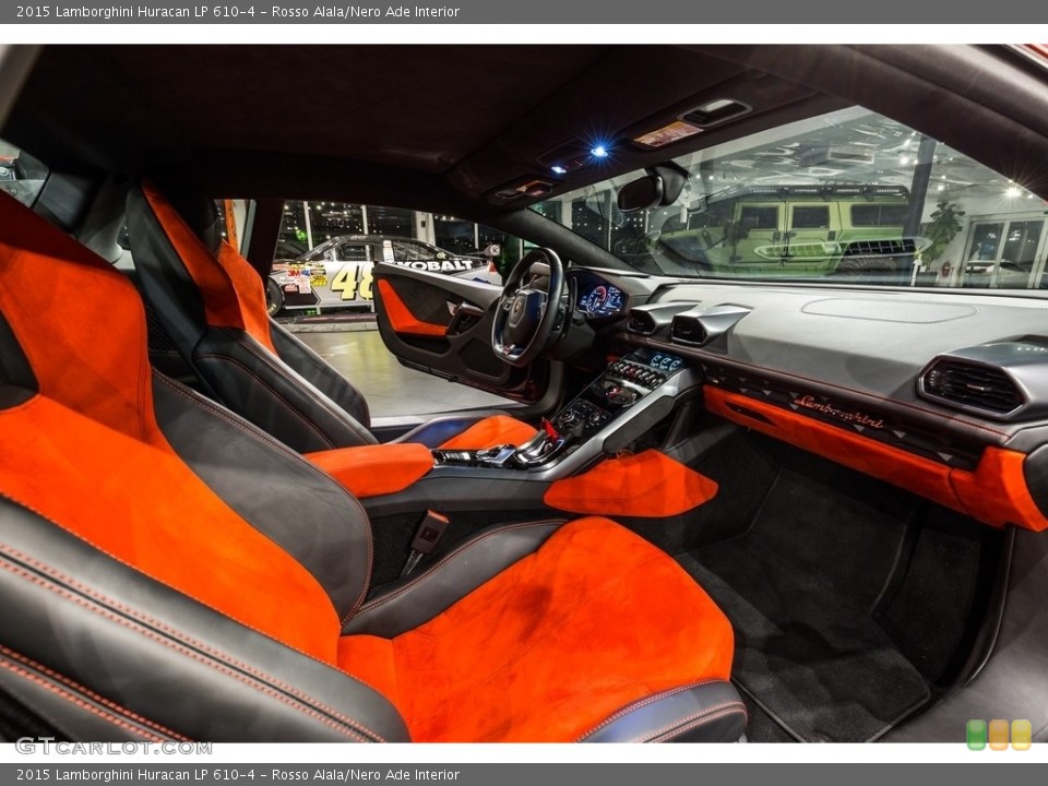 Rosso Alala/Nero Ade Interior Front Seat for the 2015 Lamborghini Huracan LP 610-4 #121813714