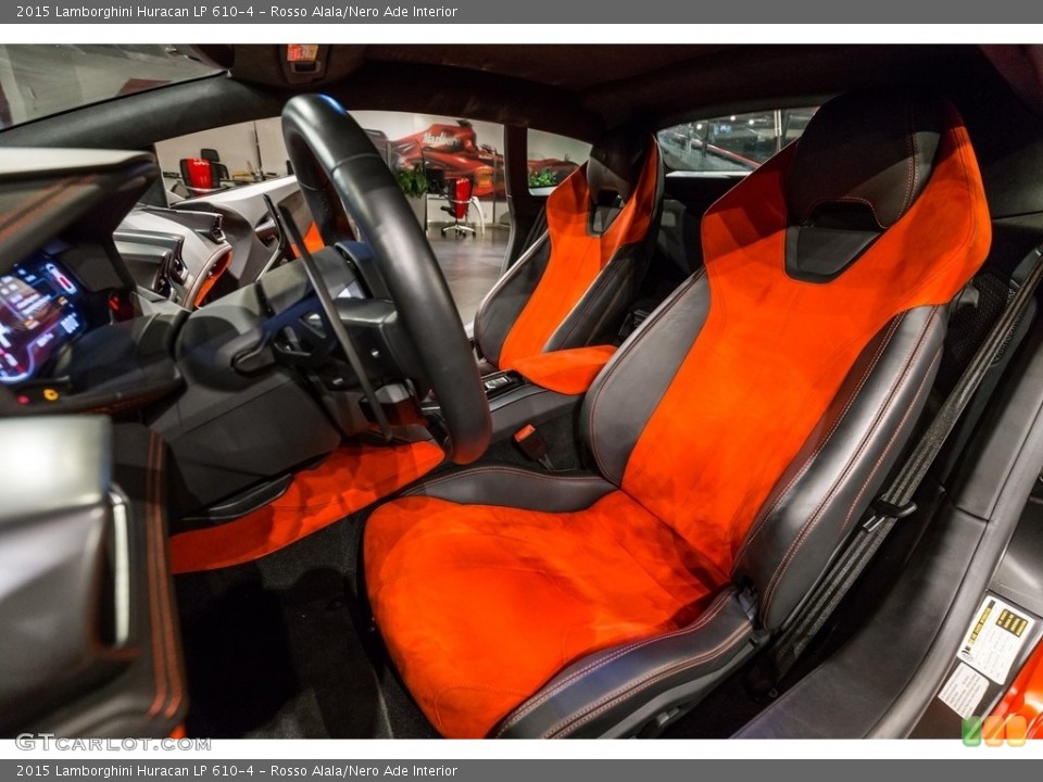 Rosso Alala/Nero Ade Interior Front Seat for the 2015 Lamborghini Huracan LP 610-4 #121813891
