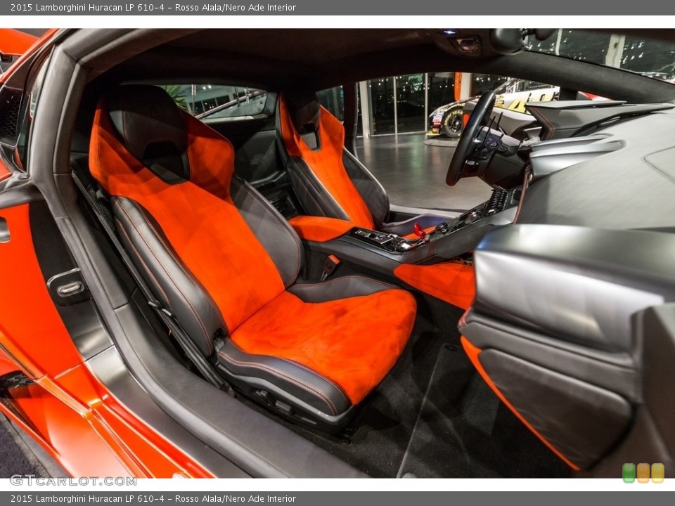 Rosso Alala/Nero Ade Interior Front Seat for the 2015 Lamborghini Huracan LP 610-4 #121813939