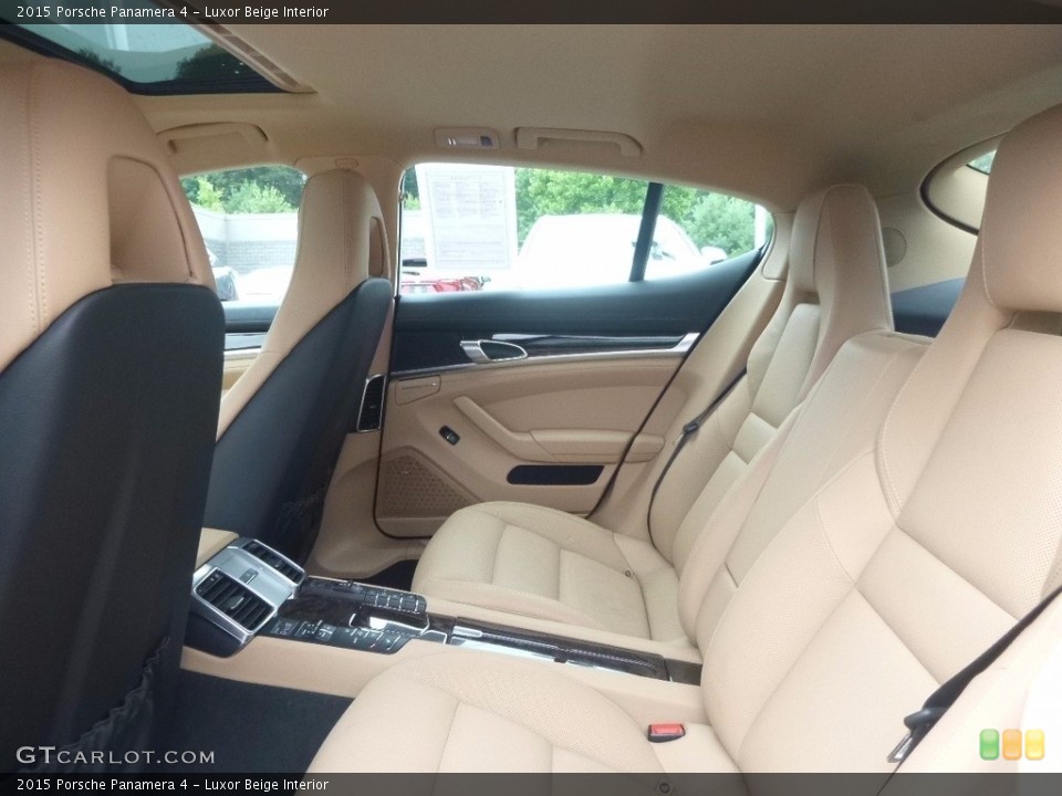 Luxor Beige Interior Rear Seat for the 2015 Porsche Panamera 4 #121819408