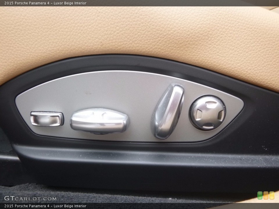 Luxor Beige Interior Controls for the 2015 Porsche Panamera 4 #121819531