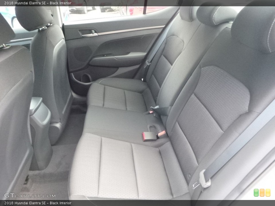 Black Interior Rear Seat for the 2018 Hyundai Elantra SE #121821736