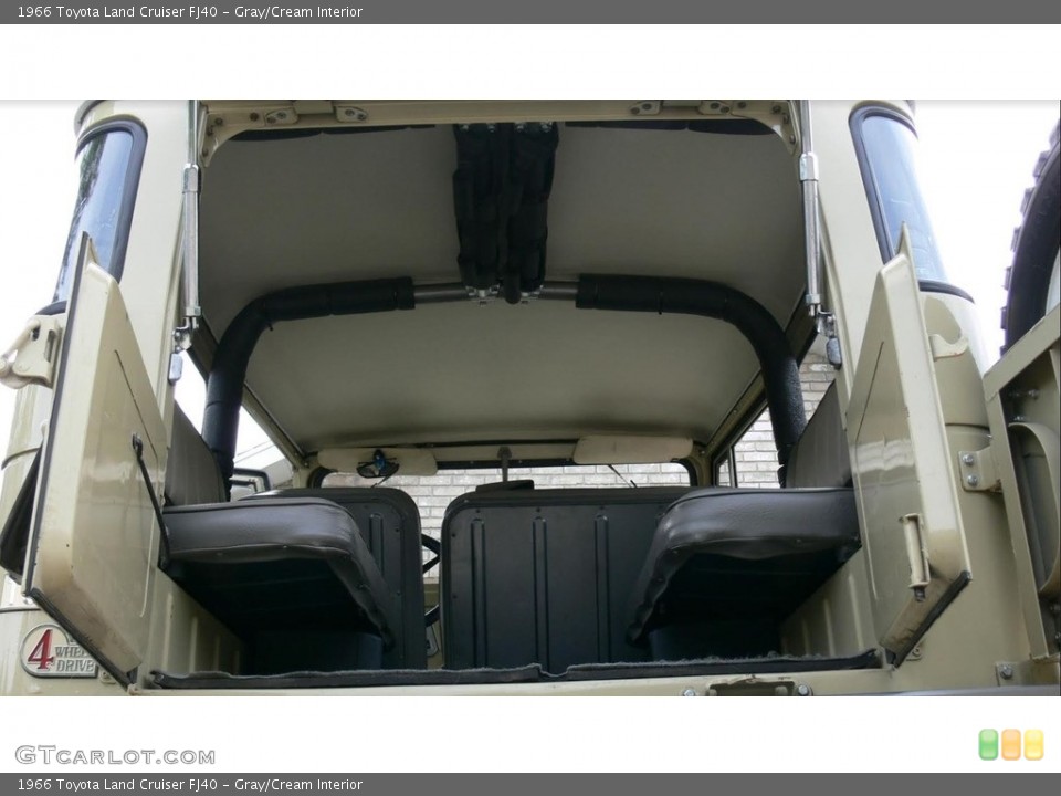 Gray/Cream Interior Trunk for the 1966 Toyota Land Cruiser FJ40 #121825254