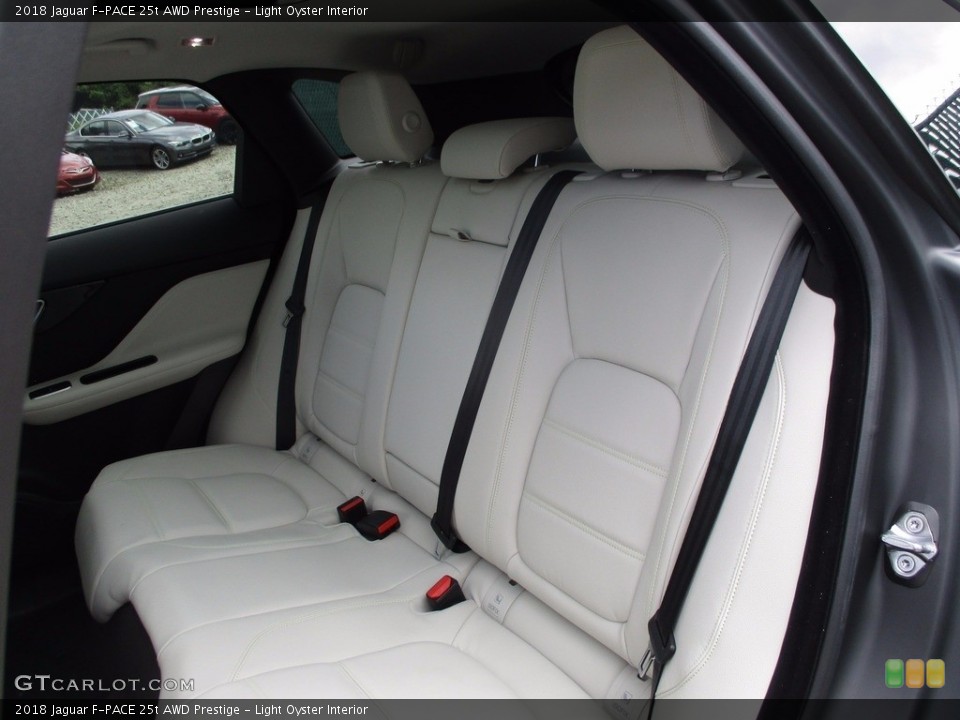 Light Oyster Interior Rear Seat for the 2018 Jaguar F-PACE 25t AWD Prestige #121827439