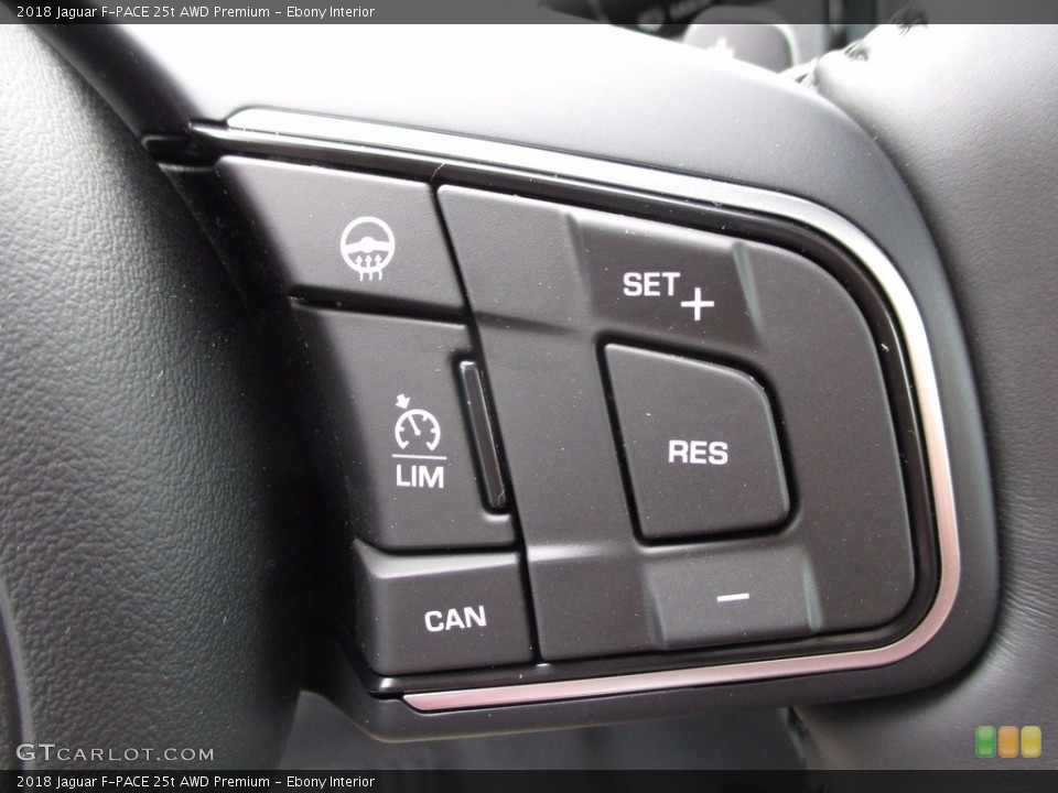 Ebony Interior Controls for the 2018 Jaguar F-PACE 25t AWD Premium #121830378