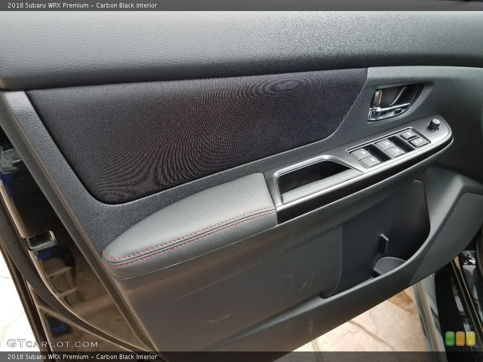 Carbon Black Interior Door Panel for the 2018 Subaru WRX Premium #121830393