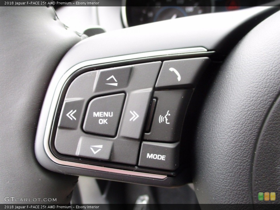 Ebony Interior Controls for the 2018 Jaguar F-PACE 25t AWD Premium #121830396