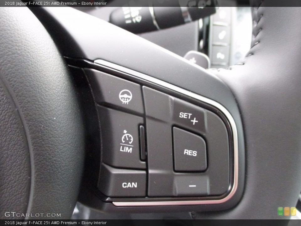 Ebony Interior Controls for the 2018 Jaguar F-PACE 25t AWD Premium #121832799