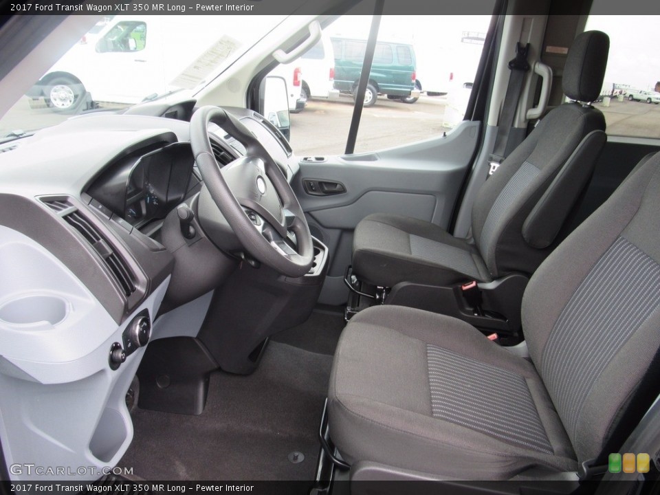 Pewter Interior Photo for the 2017 Ford Transit Wagon XLT 350 MR Long #121838370