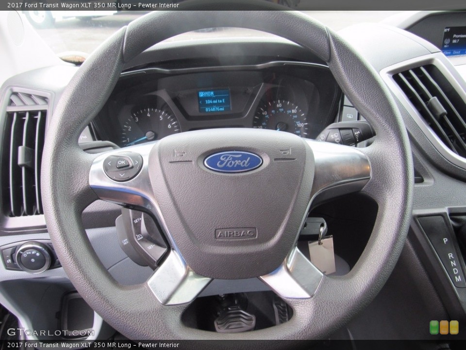 Pewter Interior Steering Wheel for the 2017 Ford Transit Wagon XLT 350 MR Long #121838444