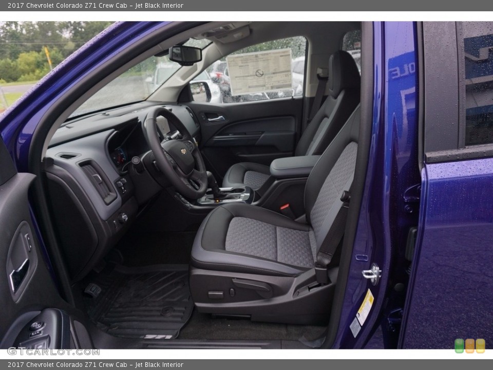 Jet Black Interior Front Seat for the 2017 Chevrolet Colorado Z71 Crew Cab #121838616