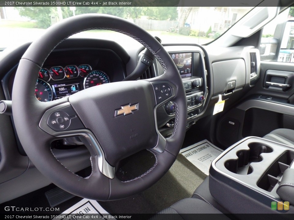 Jet Black Interior Dashboard for the 2017 Chevrolet Silverado 3500HD LT Crew Cab 4x4 #121857530