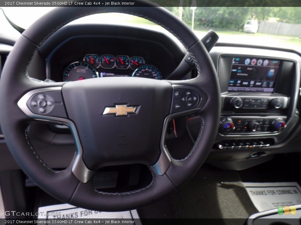 Jet Black Interior Steering Wheel for the 2017 Chevrolet Silverado 3500HD LT Crew Cab 4x4 #121857554