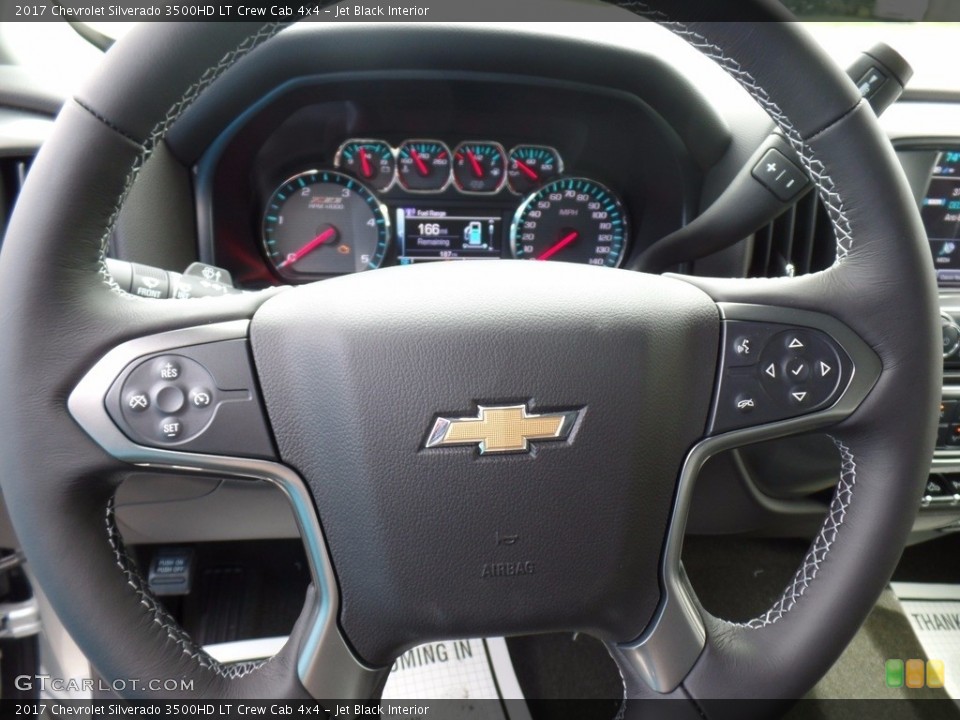 Jet Black Interior Steering Wheel for the 2017 Chevrolet Silverado 3500HD LT Crew Cab 4x4 #121857575