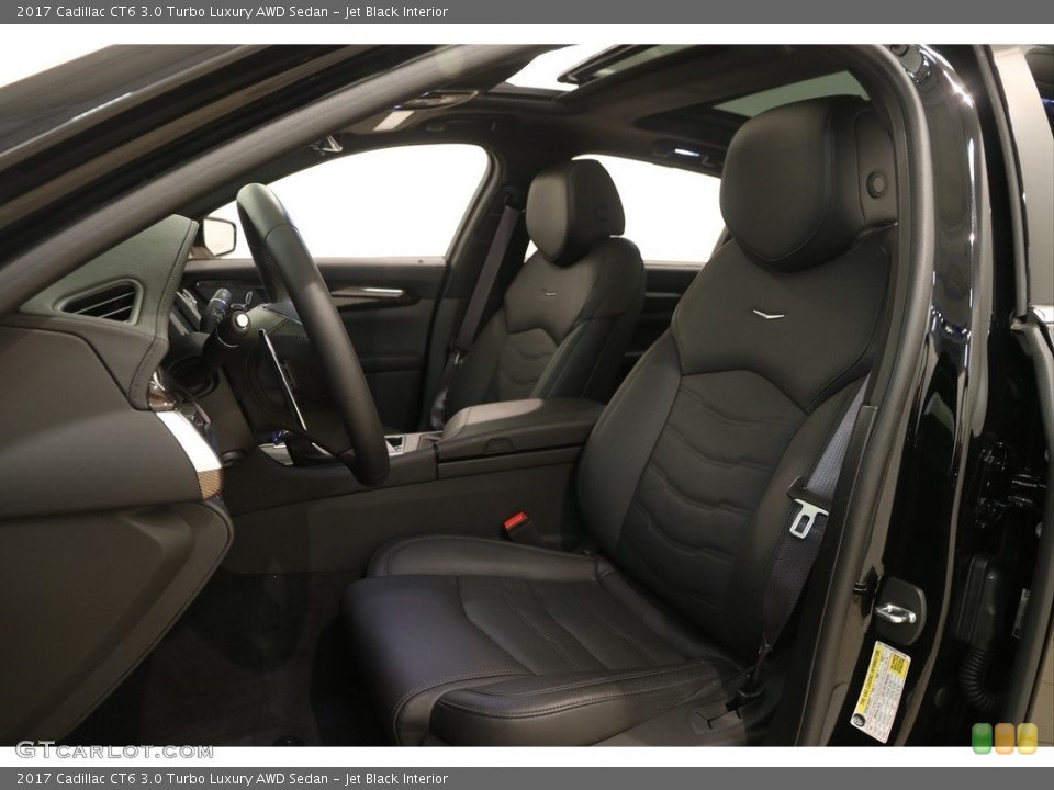 Jet Black Interior Front Seat for the 2017 Cadillac CT6 3.0 Turbo Luxury AWD Sedan #121866491