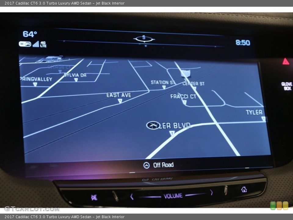 Jet Black Interior Navigation for the 2017 Cadillac CT6 3.0 Turbo Luxury AWD Sedan #121866509