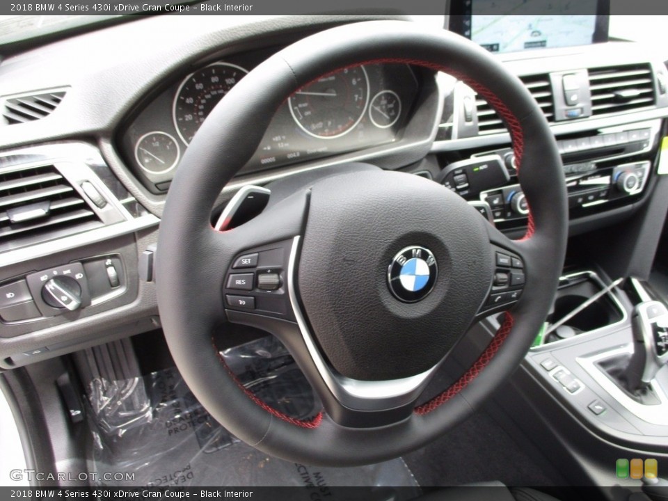 Black Interior Steering Wheel for the 2018 BMW 4 Series 430i xDrive Gran Coupe #121872100
