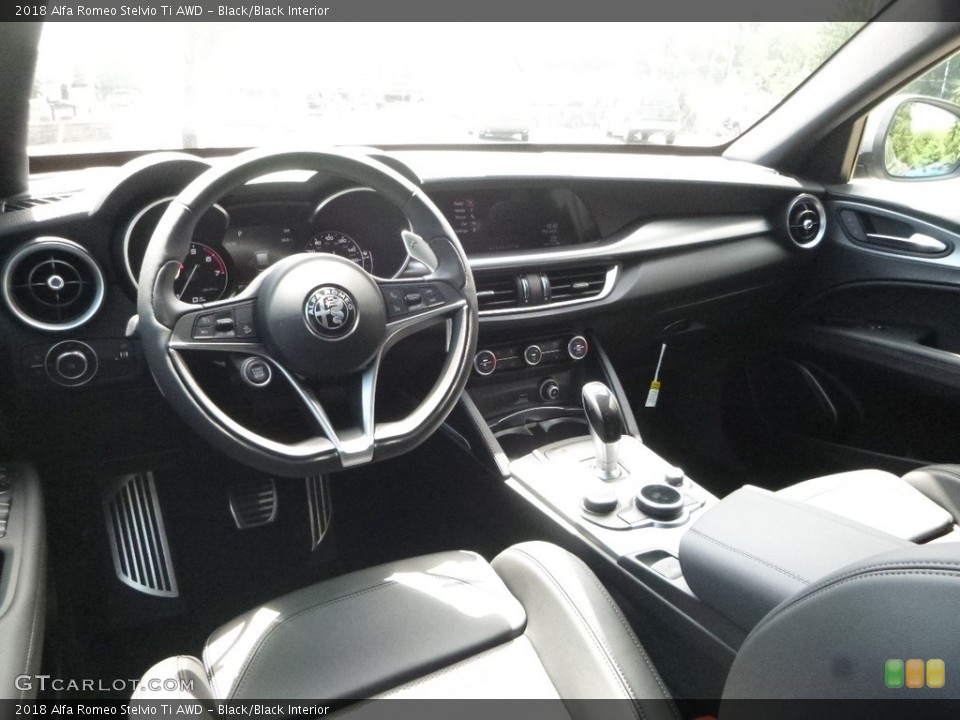 Black/Black Interior Dashboard for the 2018 Alfa Romeo Stelvio Ti AWD #121873507