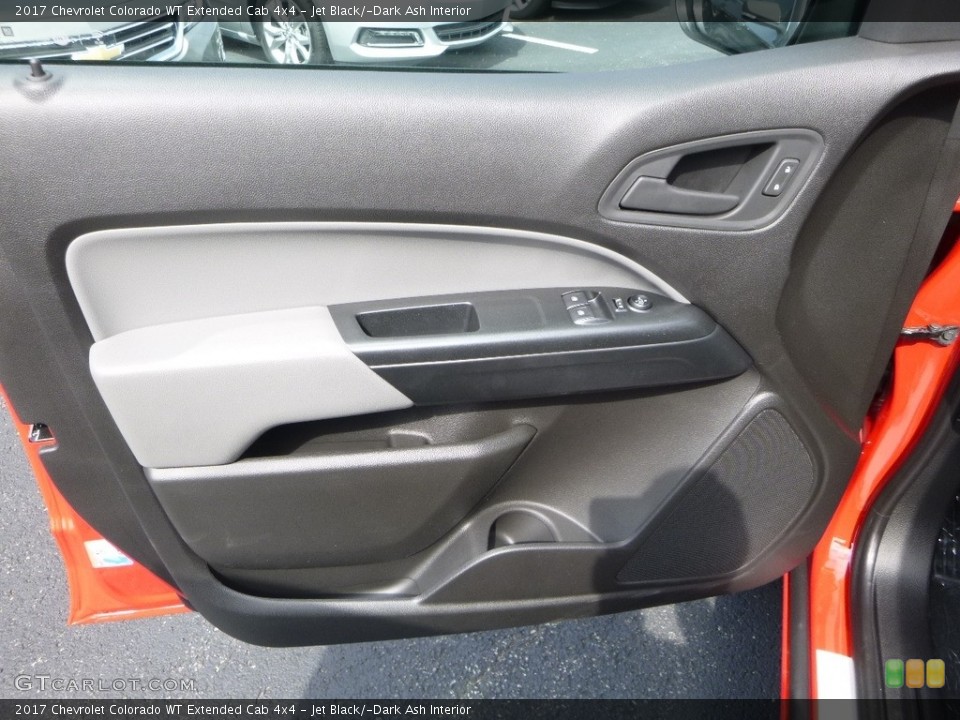 Jet Black/­Dark Ash Interior Door Panel for the 2017 Chevrolet Colorado WT Extended Cab 4x4 #121874593