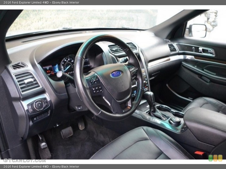 Ebony Black Interior Photo for the 2016 Ford Explorer Limited 4WD #121875166