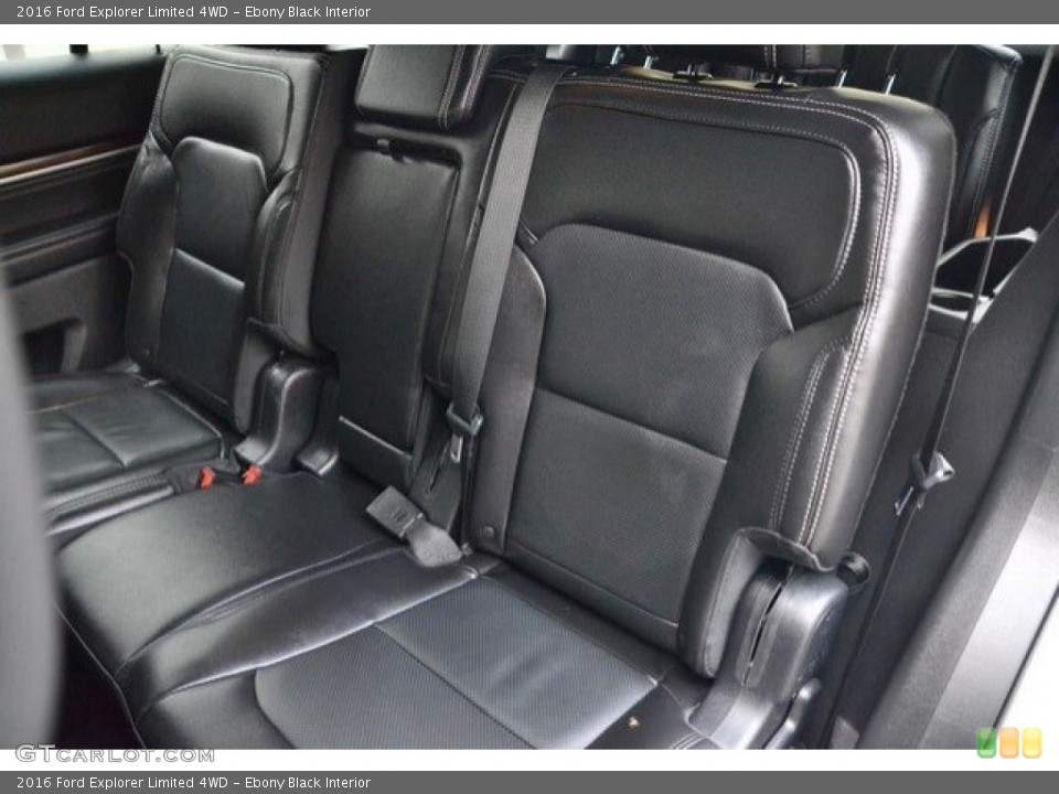 Ebony Black Interior Rear Seat for the 2016 Ford Explorer Limited 4WD #121875337