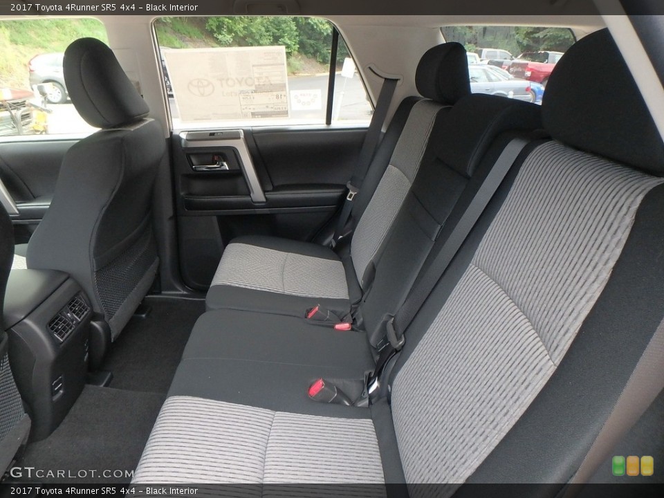 Black Interior Rear Seat for the 2017 Toyota 4Runner SR5 4x4 #121875457