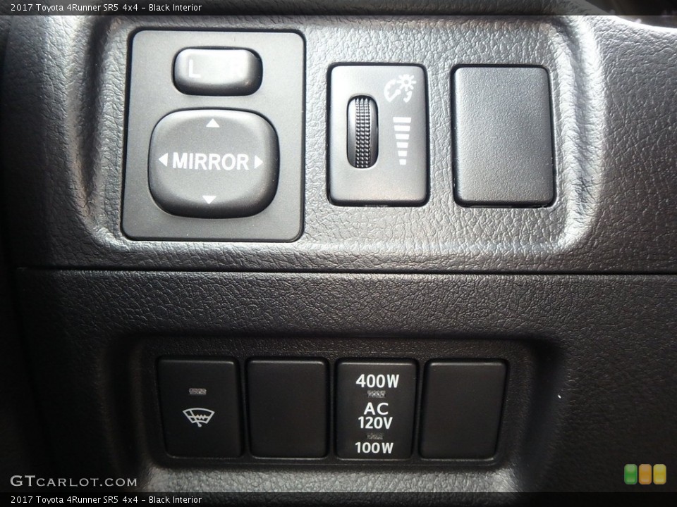 Black Interior Controls for the 2017 Toyota 4Runner SR5 4x4 #121875634