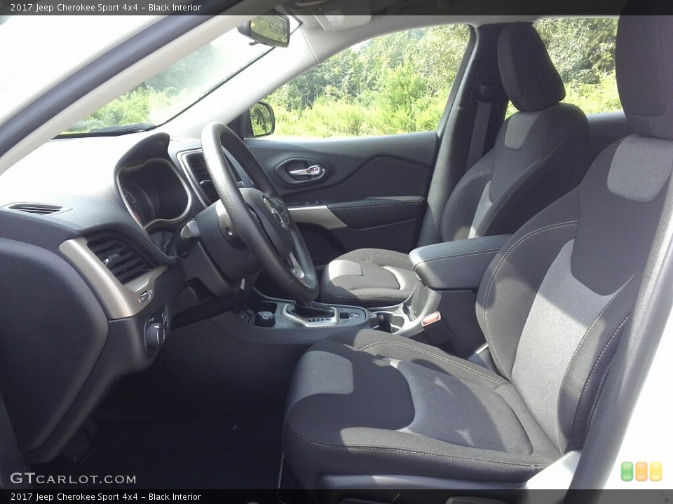 Black Interior Photo for the 2017 Jeep Cherokee Sport 4x4 #121878301