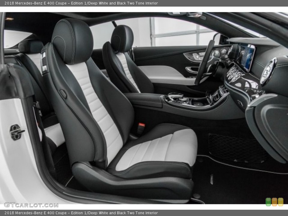 Edition 1/Deep White and Black Two Tone Interior Photo for the 2018 Mercedes-Benz E 400 Coupe #121881364