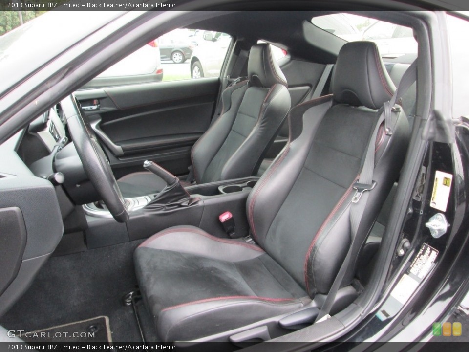 Black Leather/Alcantara Interior Front Seat for the 2013 Subaru BRZ Limited #121887352