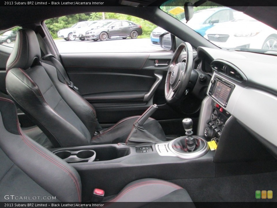 Black Leather/Alcantara Interior Front Seat for the 2013 Subaru BRZ Limited #121887397