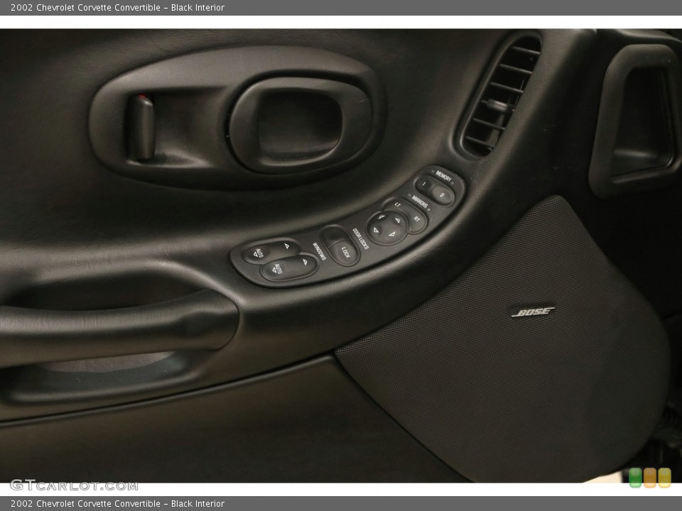 Black Interior Controls for the 2002 Chevrolet Corvette Convertible #121887979