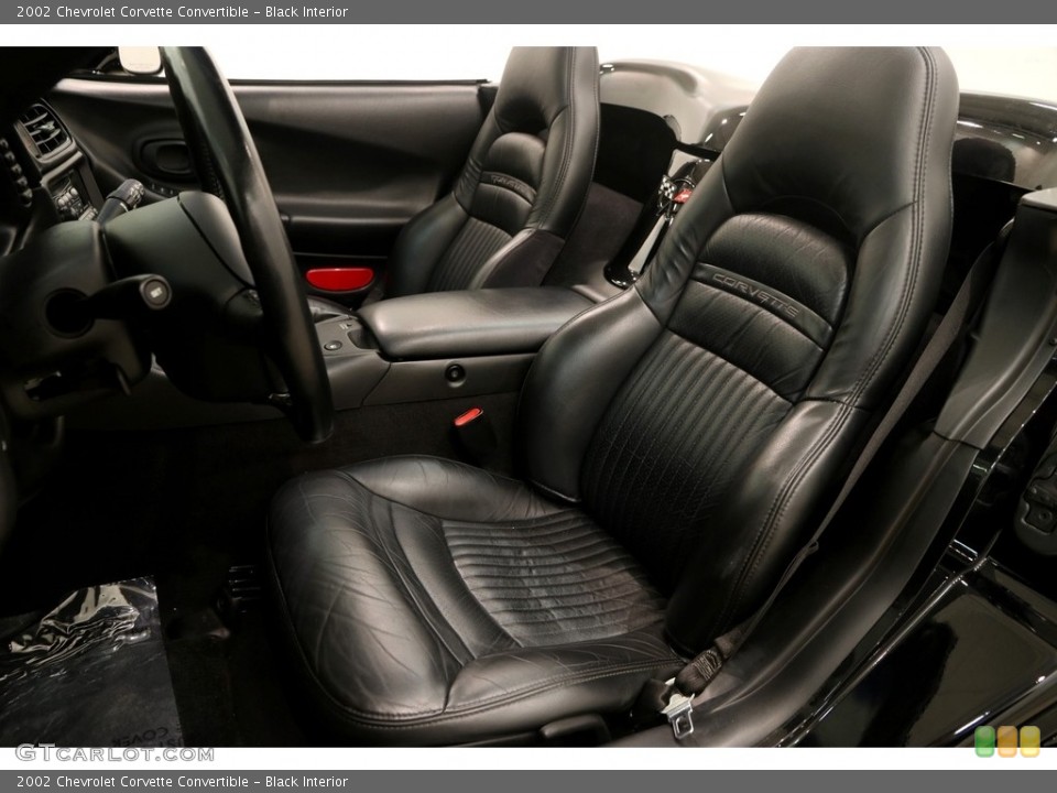 Black Interior Front Seat for the 2002 Chevrolet Corvette Convertible #121888024