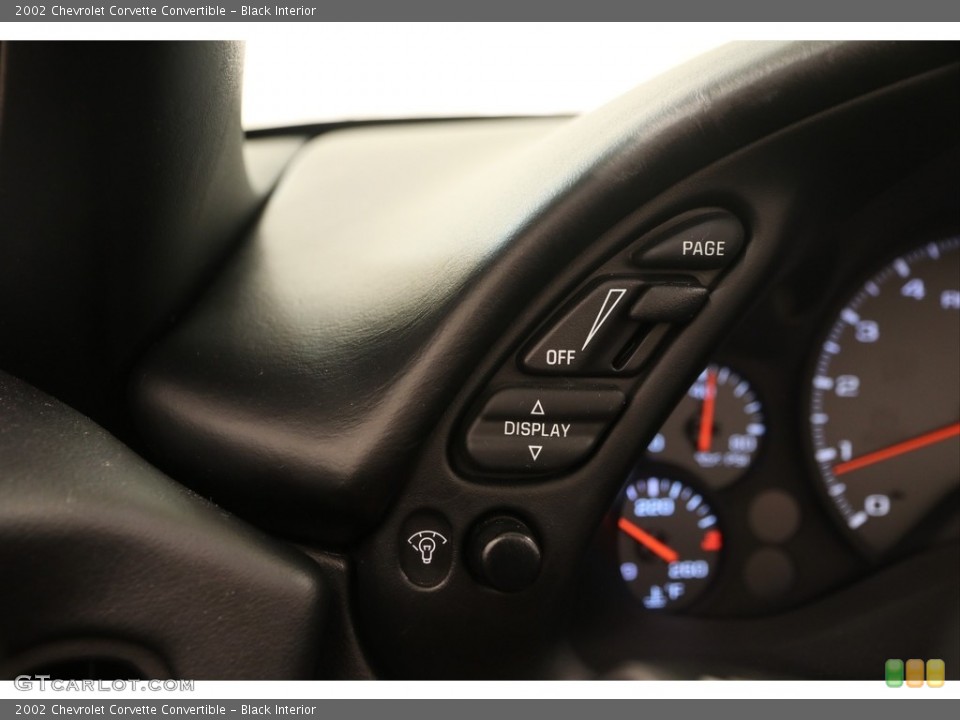 Black Interior Controls for the 2002 Chevrolet Corvette Convertible #121888102