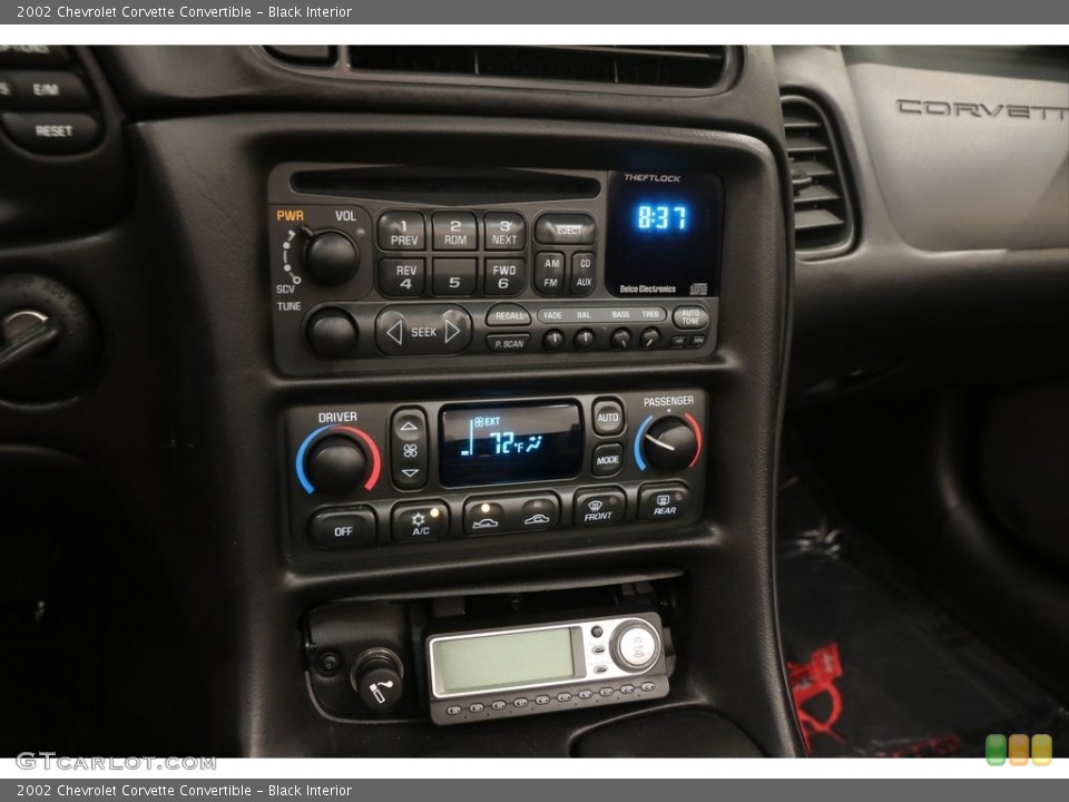 Black Interior Controls for the 2002 Chevrolet Corvette Convertible #121888138