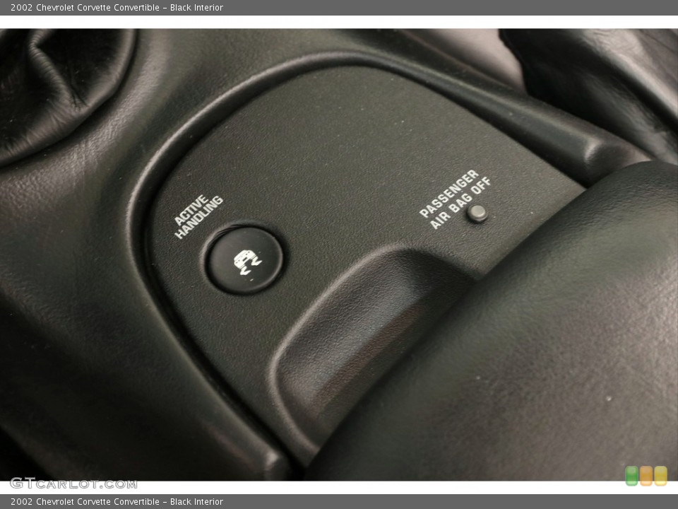 Black Interior Controls for the 2002 Chevrolet Corvette Convertible #121888177