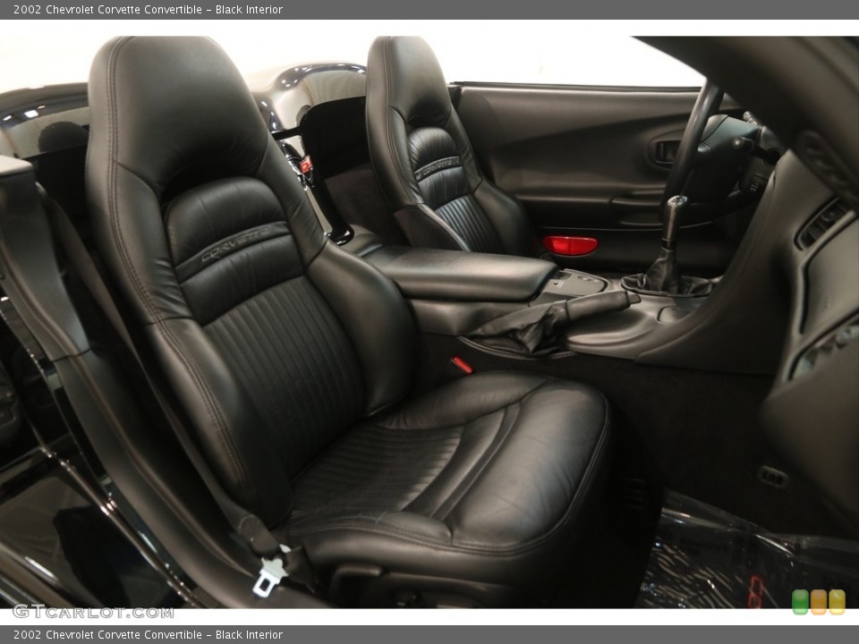 Black Interior Front Seat for the 2002 Chevrolet Corvette Convertible #121888240