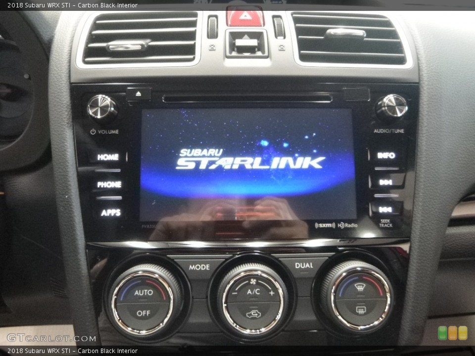 Carbon Black Interior Controls for the 2018 Subaru WRX STI #121893793