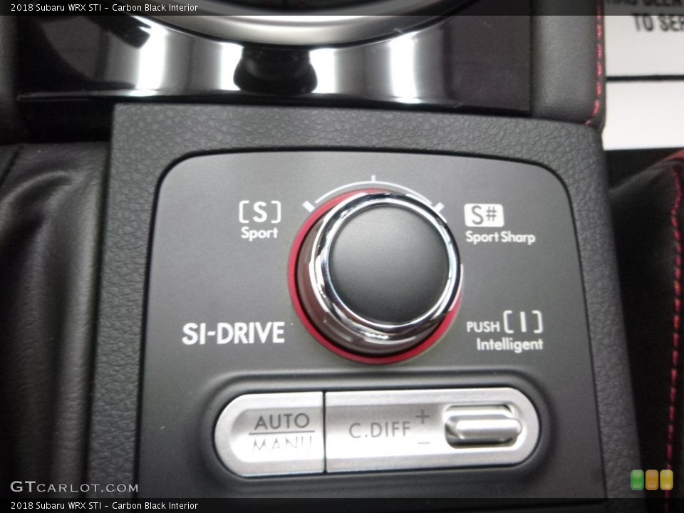 Carbon Black Interior Controls for the 2018 Subaru WRX STI #121893877