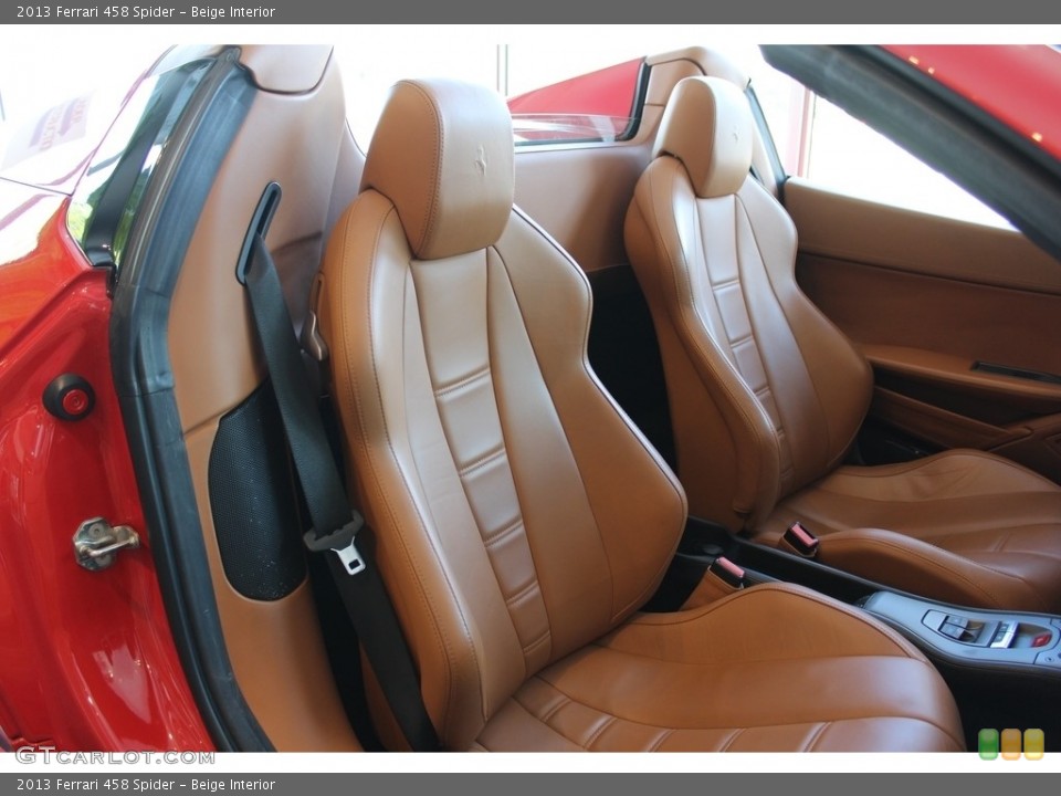 Beige Interior Front Seat for the 2013 Ferrari 458 Spider #121907062