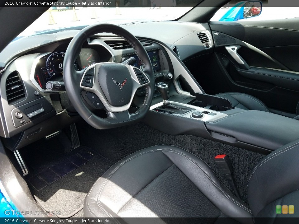 Jet Black 2016 Chevrolet Corvette Interiors