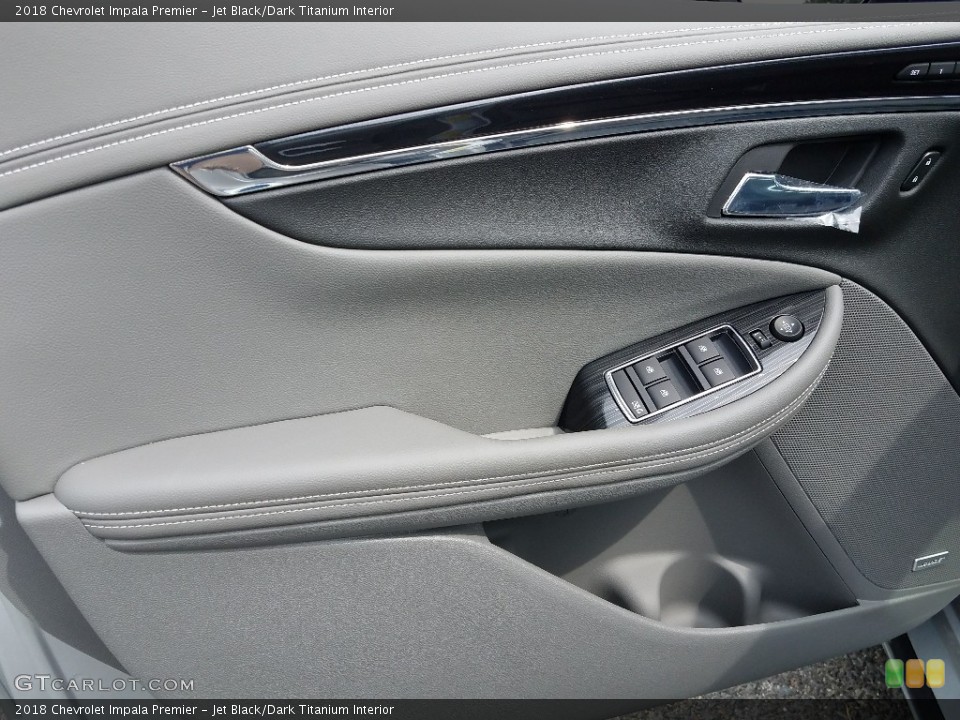 Jet Black/Dark Titanium Interior Door Panel for the 2018 Chevrolet Impala Premier #121915161