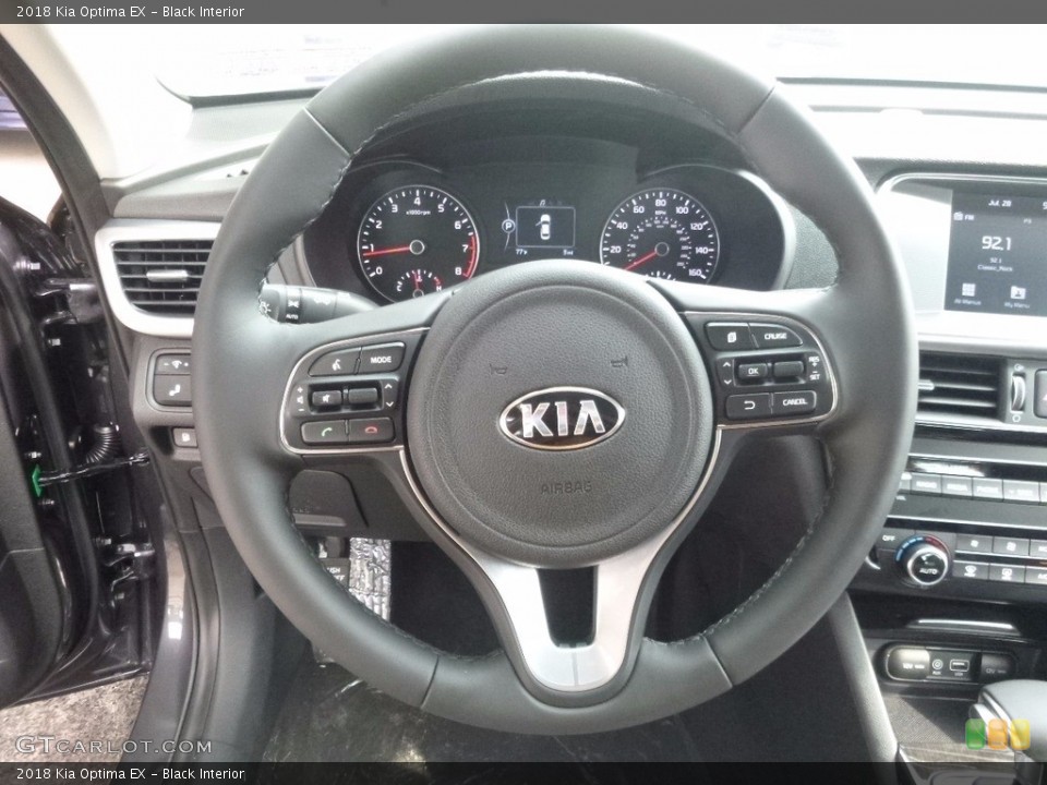 Black Interior Steering Wheel for the 2018 Kia Optima EX #121917310