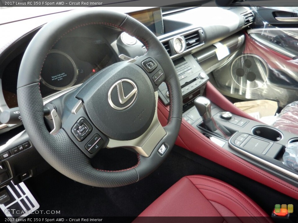 Circuit Red Interior Photo for the 2017 Lexus RC 350 F Sport AWD #121920153