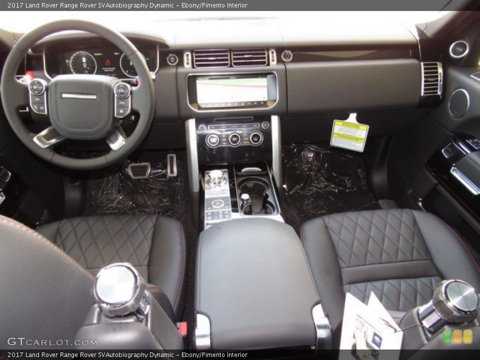 Ebony/Pimento Interior Dashboard for the 2017 Land Rover Range Rover SVAutobiography Dynamic #121923022
