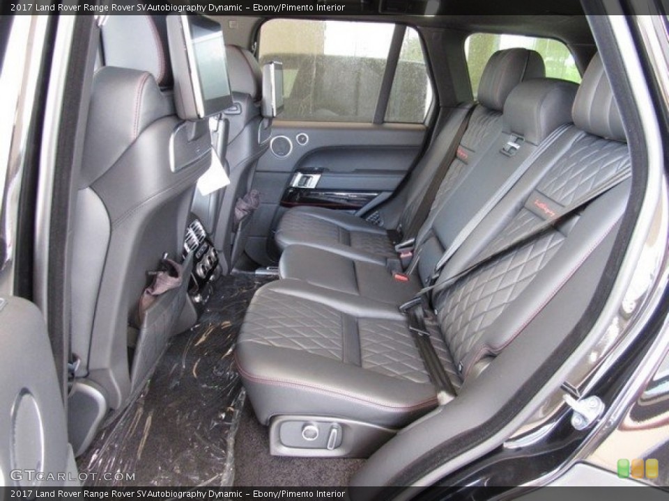 Ebony/Pimento Interior Rear Seat for the 2017 Land Rover Range Rover SVAutobiography Dynamic #121923075