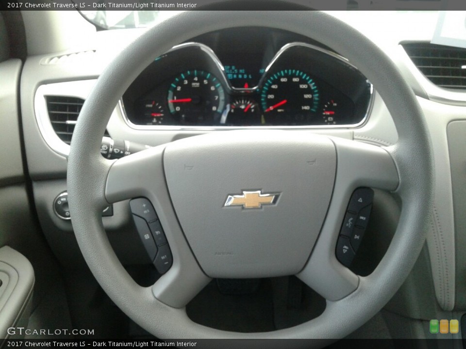 Dark Titanium/Light Titanium Interior Steering Wheel for the 2017 Chevrolet Traverse LS #121941049
